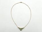 Ketting met hanger - 18 karaat Geel goud - 0.16ct. tw.
