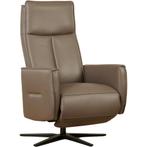 Taupe relaxfauteuils, Ophalen of Verzenden, Nieuw, Leer