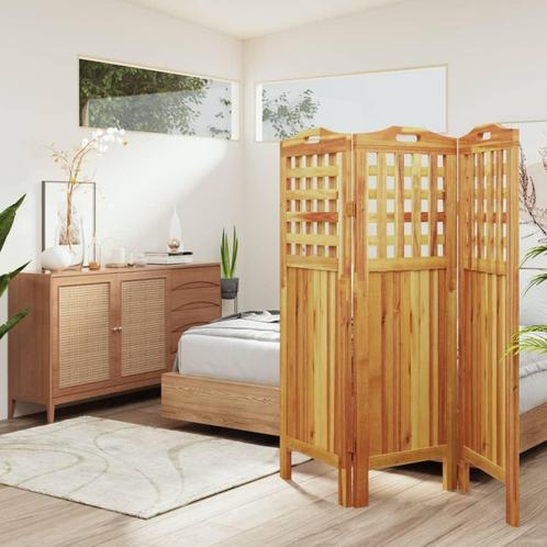 vidaXL Kamerscherm met 3 panelen 121,5x2x115 cm massief, Huis en Inrichting, Woonaccessoires | Kamerschermen, Nieuw, Verzenden
