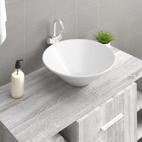 vidaXL Wasbakken 2 st 42x42x14 cm keramiek wit, Doe-het-zelf en Verbouw, Sanitair, Nieuw, Verzenden