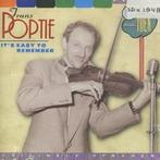 cd - Frans Poptie - Its Easy To Remember, Verzenden, Zo goed als nieuw