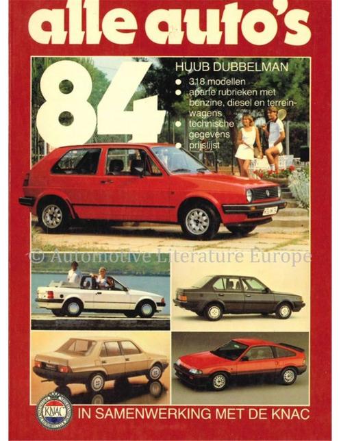 1984 KNAC AUTOJAARBOEK NEDERLANDS, Boeken, Auto's | Folders en Tijdschriften