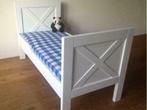 PEUTERBED NEW ENGLAND 70x150 in dekkend wit + bodem, Nieuw, 70 tot 85 cm, Lattenbodem, 140 tot 160 cm