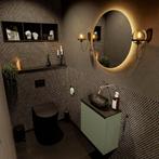 MONDIAZ FOWY toiletmeubel 50cm kleur army. Waskom positie, Ophalen of Verzenden, Nieuw, Bad