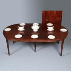 Louis Seize Coulissetafel ca 1800 met 4 inlegbladen verlengb, Antiek en Kunst, Ophalen of Verzenden