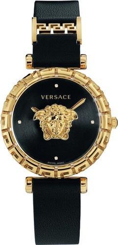 Versace VEDV00919 Palazzo Empire Greca Diamond dameshorloge, Sieraden, Tassen en Uiterlijk, Horloges | Dames, Leer, Nieuw, Staal