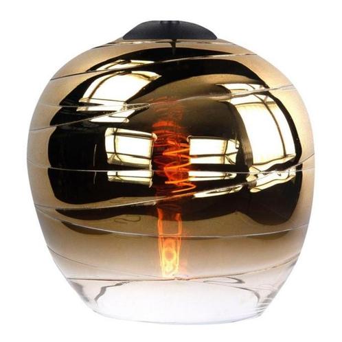 Highlight | Glazen lampenkap 26cm | goud glas | Apple, Huis en Inrichting, Lampen | Hanglampen, Glas, Ophalen of Verzenden