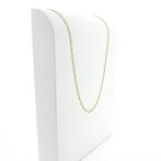 Gouden fantasie schakelketting | 46 cm (unisex ketting), Ophalen of Verzenden, Gebruikt, Overige kleuren, Goud