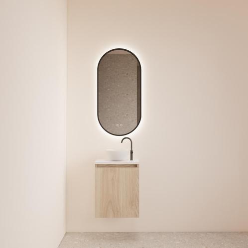 Fonteinmeubel BWS Meadow 40x50 cm Kastanje Eiken Incl., Doe-het-zelf en Verbouw, Sanitair, Bad, Nieuw, Ophalen of Verzenden