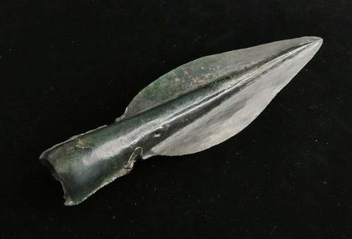 Hallstatt Brons Gespiegelde speer kop - 140 mm, Antiek en Kunst, Antiek | Overige Antiek