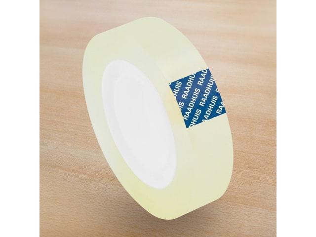 Plakband Raadhuis transparant 12mmx33m tbv B1 afrolapparaat, Zakelijke goederen, Kantoor en Winkelinrichting | Kantoorartikelen