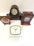 Klok (4) - Vintage Glas, Hout, Koper, Messing, Staal -, Antiek en Kunst, Antiek | Klokken