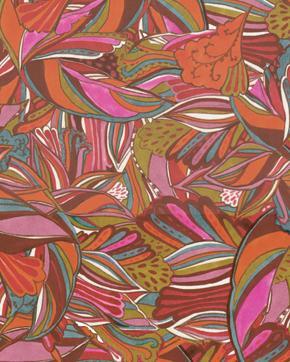 Viscose Roeqiya Bladeren Multi, Hobby en Vrije tijd, Stoffen en Lappen, Overige kleuren, Nieuw