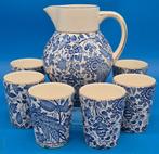 Harnas - Marla – kan met zes bekers – keramiek – floraal