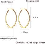 Oorbellen - Elegant en Verfijnd - Gold Plated, Sieraden, Tassen en Uiterlijk, Uiterlijk | Gezichtsverzorging, Verzenden, Nieuw