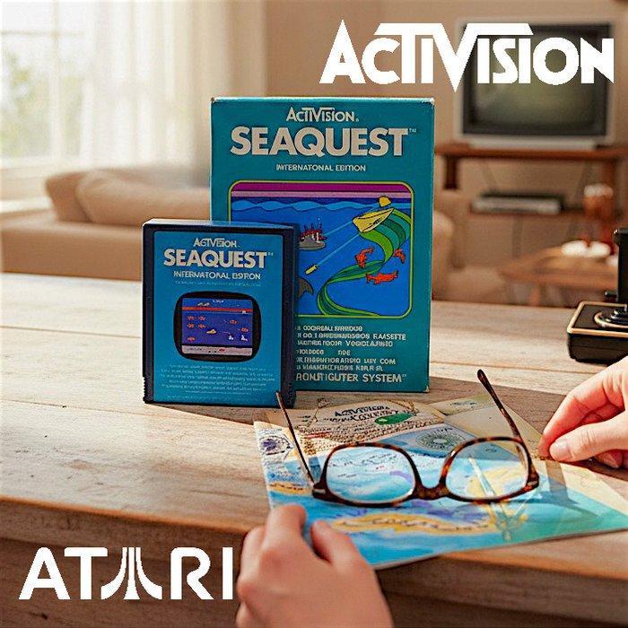 Atari - 2600 VCS - Activision - Seaquest with Booklet - 1983, Spelcomputers en Games, Spelcomputers | Overige Accessoires