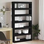 vidaXL Boekenkast Zwart Bewerkt hout, Huis en Inrichting, Kasten | Boekenkasten, Verzenden, Nieuw, Overige houtsoorten