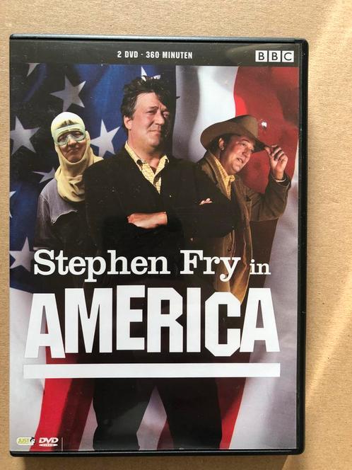 Documentaire-serie - Stephen Fry in America - 360 min., Cd's en Dvd's, Dvd's | Tv en Series, Zo goed als nieuw, Overige genres