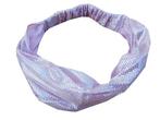 Haarband Bandana 3-in-1 Glitter Zilver Roze, Verzenden, Nieuw