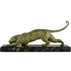 Demetre H. Chiparus. - sculptuur, Art Deco Panter L. 75 cm., Antiek en Kunst