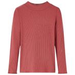 vidaXL Kindershirt met lange mouwen lage col 92 roodbruin, Verzenden, Nieuw