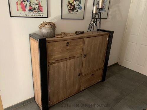 Kast Industrieel Divers - 120 x 40 x 140 cm - Meerdere, Huis en Inrichting, Kasten | Dressoirs, Nieuw, Ophalen of Verzenden