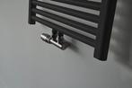 Riko Set thermostatisch onderblok, haaks-links, geborsteld s, Doe-het-zelf en Verbouw, Verwarming en Radiatoren, Ophalen of Verzenden