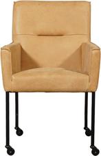 Set van 6 Cognac leren moderne eetkamerstoelen - Kenia Leer, Huis en Inrichting, Stoelen, Overige kleuren, Nieuw, Leer, Ophalen of Verzenden