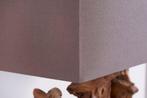 Handgemaakte tafellamp ARAGON 50cm bruine drijfhouten voet, Huis en Inrichting, Lampen | Tafellampen, Nieuw, Ophalen of Verzenden