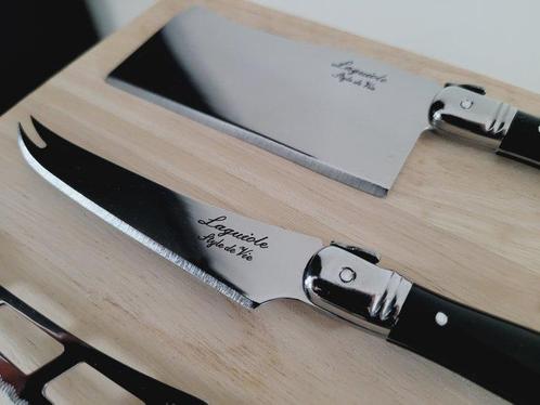 Laguiole Serveerplank & 8 Kaasmessen - Bestekset (9) - Style, Antiek en Kunst, Antiek | Keukenbenodigdheden
