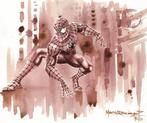 Martin R.R. - Spider-Man - Wine Art - Original Painting - 50, Nieuw