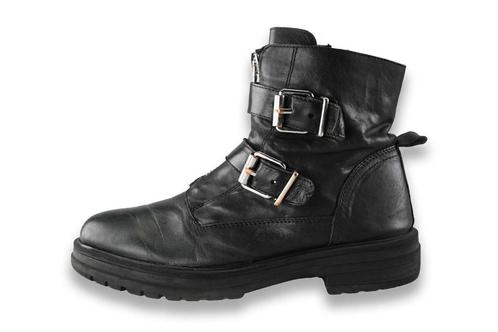 Poelman Biker boots in maat 40 Zwart | 10% extra korting, Kleding | Dames, Schoenen, Zwart, Gedragen, Overige typen, Verzenden