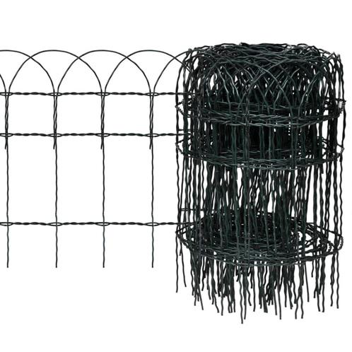 vidaXL Borderafscheiding 25x0,4 m gepoedercoat ijzer, Tuin en Terras, Overige Tuin en Terras, Nieuw, Verzenden