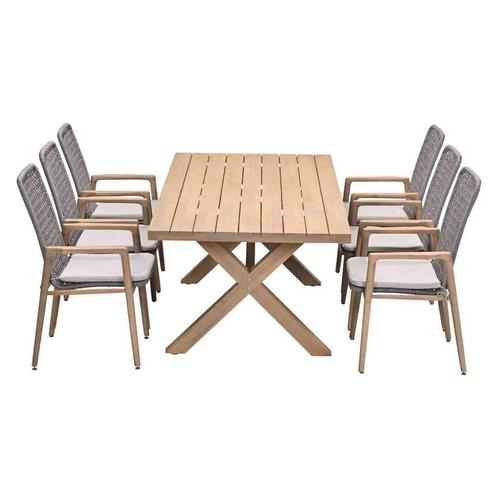 Garden Impressions Luando tuinset 7-delig - Tamako tuintafel, Tuin en Terras, Tuinsets en Loungesets, Verzenden