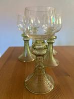 Wijnglas (5) - Glas - 5 antieke wijnglazen