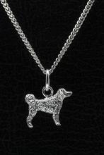 Zilveren Wetterhoun ketting hanger - klein, Verzenden, Nieuw