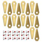 18x messen voor Bosch Indego robotmaaier - 49 x 19 mm, Ophalen of Verzenden, Nieuw, Universeel