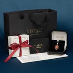 Gouden vintage hanger met granaat 14 krt, Ophalen of Verzenden, Nieuw