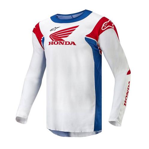 Alpinestars Honda Racer Iconic Jersey Wit Helderblauw, Motoren, Kleding | Motorkleding, Heren, Nieuw met kaartje, Overige typen