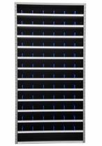 Vakkenkast schottenkast 198x100x30, 72 schotjes, Grijs,, Huis en Inrichting, Kasten | Roldeurkasten en Archiefkasten, Ophalen of Verzenden