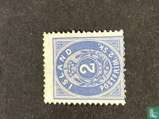 IJsland - Cijfer met kroon in ovaal - 1873, Postzegels en Munten, Postzegels | Europa | Overig, Postfris, Verzenden