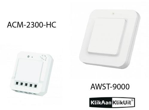 Klikaanklikuit Schakel inbouwset - AWST-9000 + ACM-2300-..., Doe-het-zelf en Verbouw, Elektra en Kabels