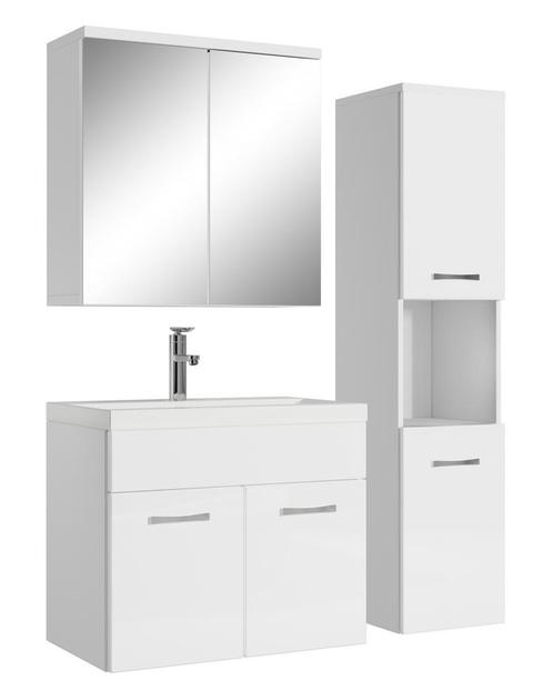 Badkamermeubel Set Montreal 60 cm Wit Badmeubel, Huis en Inrichting, Badkamer | Badkamermeubels, Nieuw, Wastafelkast, Verzenden