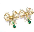 Zonder minimumprijs - Oorbellen - 9 kt. Geel goud, Zilver, Nieuw