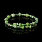 Oud-Romeins Armband met Romeinse groene glazen kralen