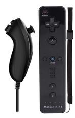 Wii Controller / Remote Motion Plus Zwart + Nunchuk Zwart..., Spelcomputers en Games, Ophalen of Verzenden, Zo goed als nieuw