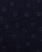 Nicky Velours Glitter Hartjes Navy, Nieuw, Blauw
