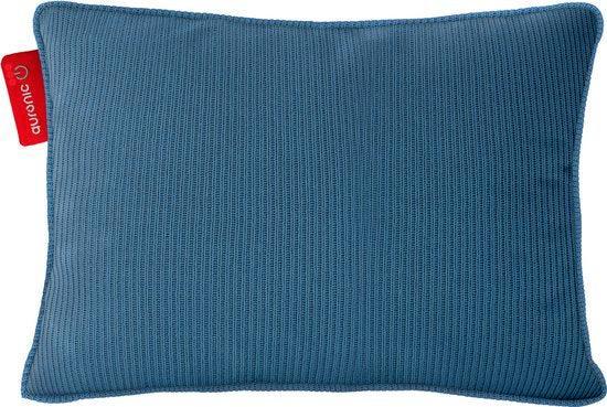 2dekans | Auronic Warmtekussen - Gebreid - 45x60 - Draadloos, Huis en Inrichting, Woonaccessoires | Kussens, Blauw, Zo goed als nieuw