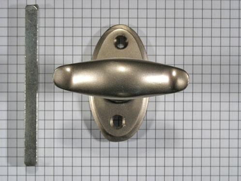 Raamkruk, mat nikkel, Doe-het-zelf en Verbouw, Hang- en Sluitwerk, Nieuw, Ophalen of Verzenden