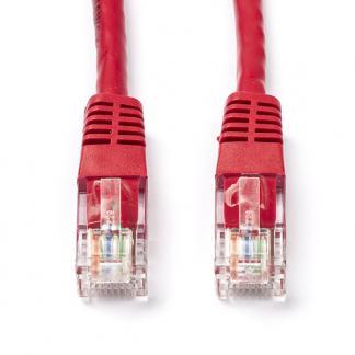 Netwerkkabel | Cat5e U/UTP | 25 meter (Rood), Computers en Software, Pc- en Netwerkkabels, Nieuw, Verzenden